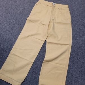 Vtg 90s Lizwear Wide Leg Linen Cotton Pants